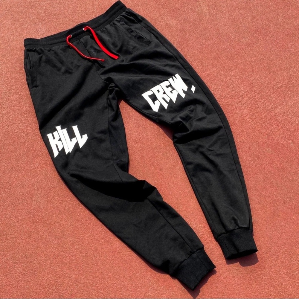 Unisex Small KILL CREW JOGGERS - BLACK